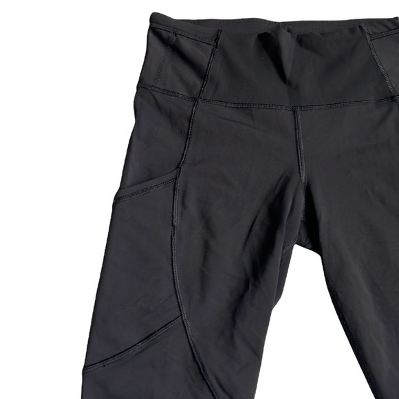 Lululemon Outrun 17" Crop Leggings Black Size 6 - Picture 7 of 13